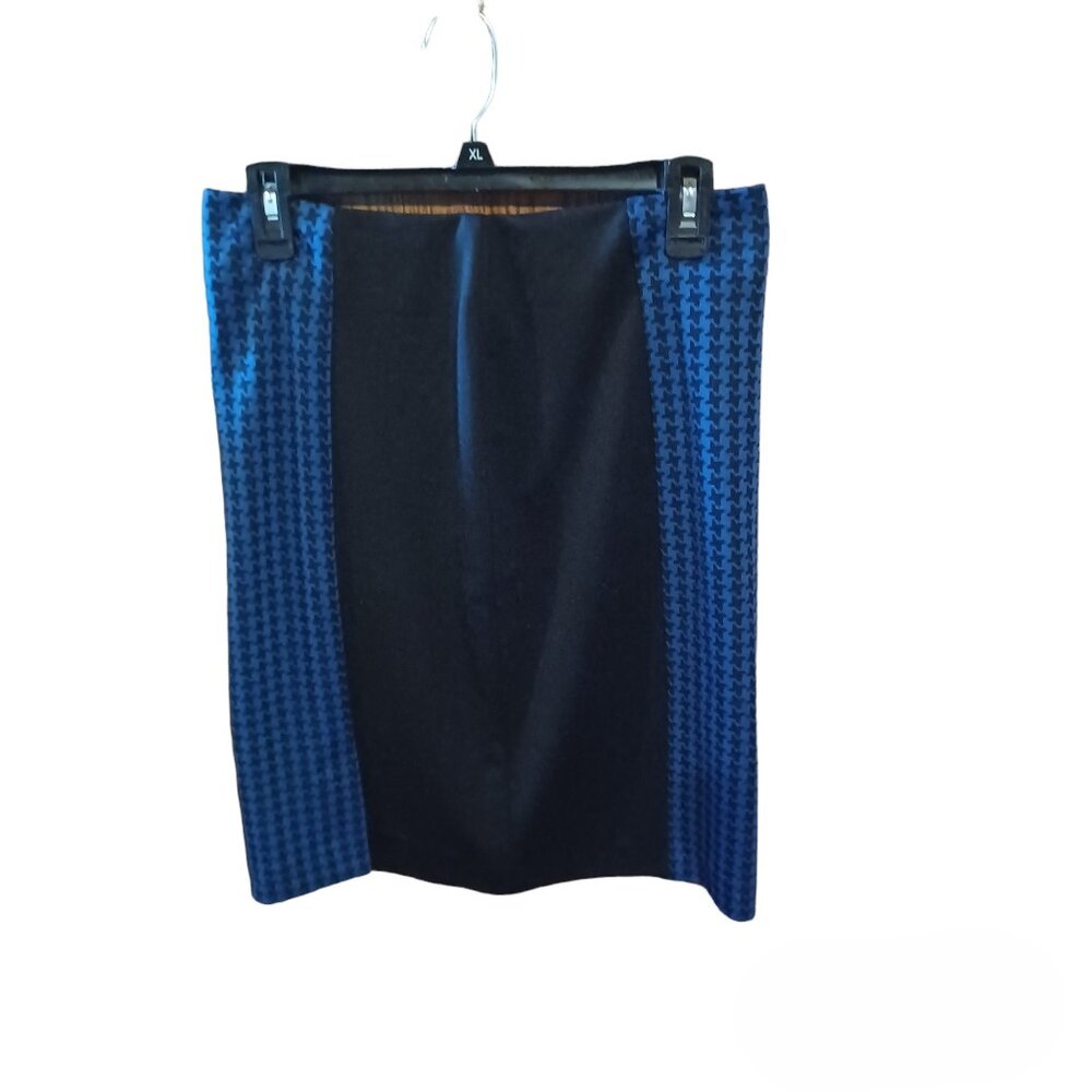 Cynthia Rowley Black & Blue Pencil Skirt NWT